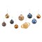 Kurt S. Adler Kurt Adler 50-70MM Noble Gems Planet Solar System 9-Piece Ornament Set, Multi